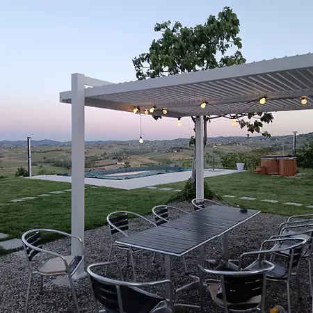Lux Vista Vigneti Unesco-piscina E Idromassaggio Villa Agliano Terme